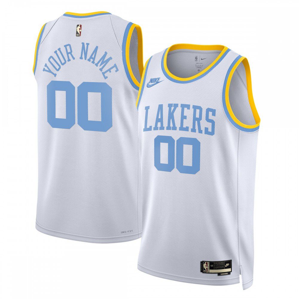 Los Angeles Lakers Unisex 2022/23 Custom Swingman Jersey - Classic Edition - White-Pro Kit Vault | Brand New 26/27 Sports Jerseys